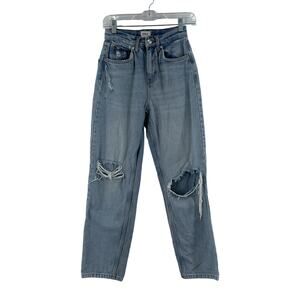 Only Blue Denim Boyfriend Jeans Size 25 Preowned Women's